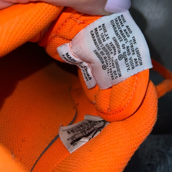 Nike Air Force 1 Low 'Total Orange' 2018 Sneaker Pumpkin Black Just Do It Shoes - Picture 15 of 17